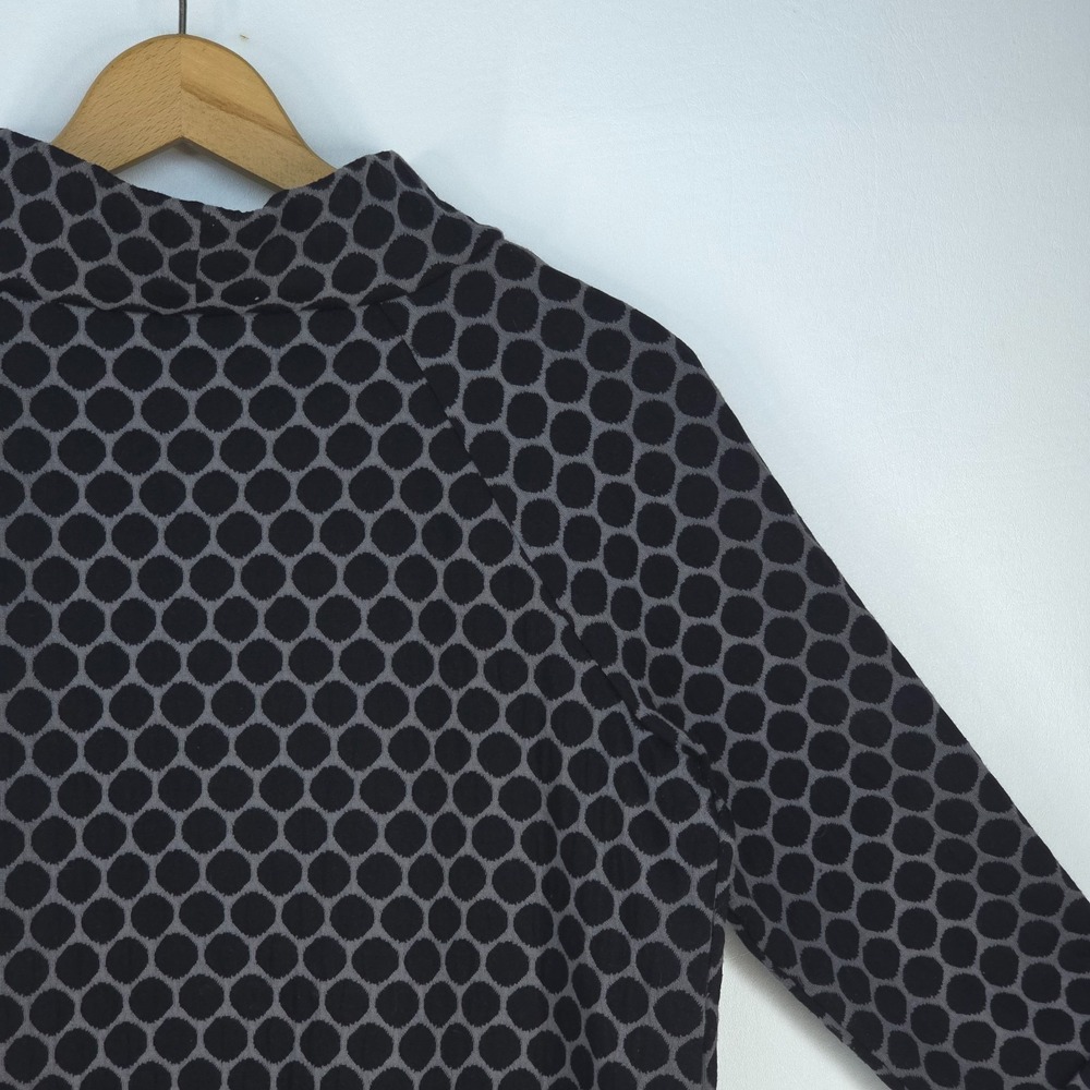 Boden Polka Dot Knit Sweater Womens 12 Preppy Retro Mod Office Old Money Quiet - Picture 14 of 16